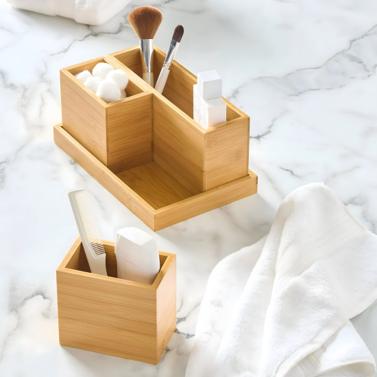Wooden Organizer 3-Sections with Base